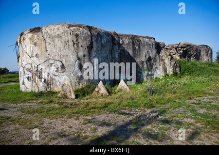 bauen Fort MO S-20 Orel, Museum der Befestigungen, Hlucin-Darkovicky, russische Panzer t-34 Stockfoto