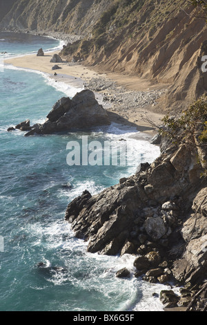 Felsigen Küstenabschnitt in Big Sur, Kalifornien, Vereinigte Staaten von Amerika, Nordamerika Stockfoto