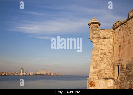 El Morro Festung (Castillo de Los Tres Reyes Magos del Morro) im Jahre 1589, Havanna, Kuba Stockfoto