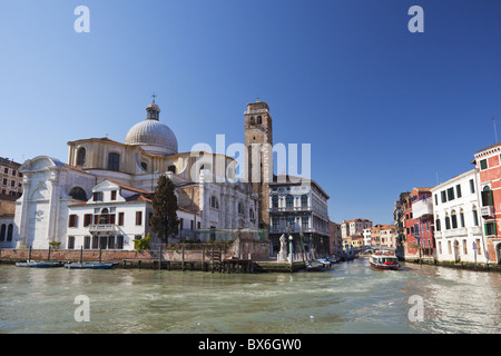 Kirche San Geremia und der Palazzo Labia, Canale Grande, Cannaregio Viertel, Venedig, UNESCO World Heritage Site, Veneto, Italien Stockfoto