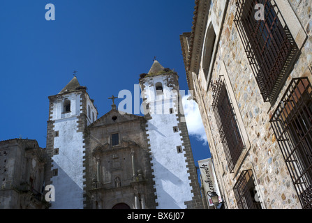 San Francisco Javier Kirche, Altstadt, Caceres, UNESCO-Weltkulturerbe, Extremadura, Spanien, Europa Stockfoto