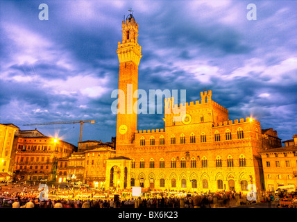 Piazza del Combo, Siena, Toskana, Italien Stockfoto