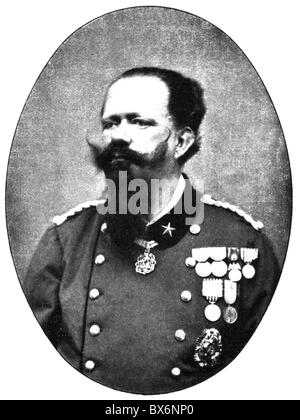 Victor Emmanuel II. Von Italien, 14.3.188 - 9.1.1878, König von Italien 1861 - 1878, Porträt, Oval, Foto, Stockfoto