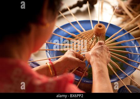 Bo Sang, Regenschirm Dorf, Provinz Chiang Mai, Thailand, Südostasien, Asien Stockfoto