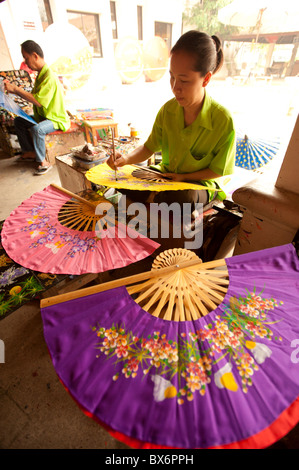 Bo Sang, Regenschirm Dorf, Provinz Chiang Mai, Thailand, Südostasien, Asien Stockfoto