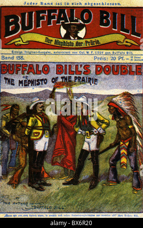 Cody, William Frederick 'Buffalo Bill' 26.2.1846 - 10.1.1917, US Scout, Schauspieler, Titelseite eines Taschenbuchromans, Stockfoto