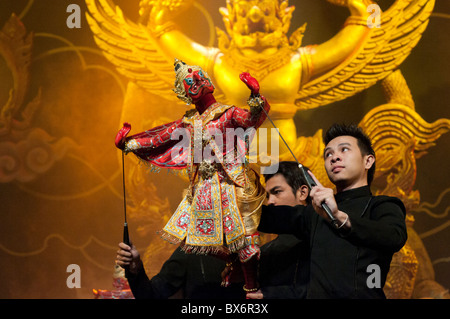 Puppentheater, Aksra Theater, Bangkok, Thailand, Südostasien, Asien Stockfoto