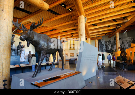 Neues Besucherzentrum, Grand-Teton-Nationalpark, Wyoming, USA Stockfoto