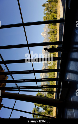 Neues Besucherzentrum, Grand-Teton-Nationalpark, Wyoming, USA (MR) Stockfoto