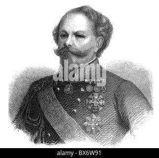 Victor Emmanuel II. Von Italien, 14.3.188 - 9.1.1878, König von Italien 1861 - 1878, Porträt, Holzgravur, 19. Jahrhundert, Stockfoto