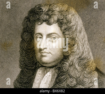 Russell, Edward, 1. Earl of Orford, 1653 - 26.11.1727, britischer Politiker, Porträt, Stahlstich, Jahrhundert, Artist's Urheberrecht nicht gelöscht werden Stockfoto