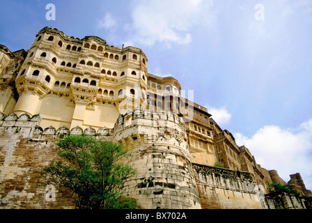 Mehrangarh Fort, Jodhpur, Rajasthan, Indien. Stockfoto