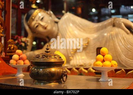 Buddha-Statue im Jade-Buddha-Tempel in Shanghai, China Stockfoto