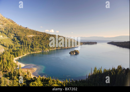 USA, Kalifornien/Nevada, Lake Tahoe, Emerald Bay Stockfoto