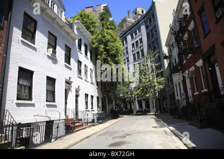 Gay Street, Greenwich Village, West Village, Manhattan, New York City, Vereinigte Staaten von Amerika, Nordamerika