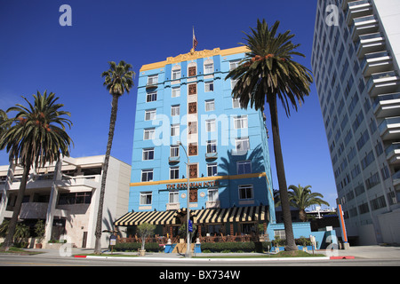 Art Deco, Georgian Hotel Ocean Avenue, Santa Monica, Los Angeles, California, Vereinigte Staaten von Amerika, Nordamerika Stockfoto