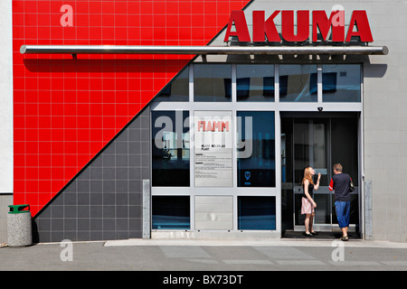 Akuma, Logo, Gebäude Stockfoto