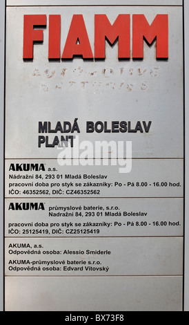 FIAMM, logo Stockfoto