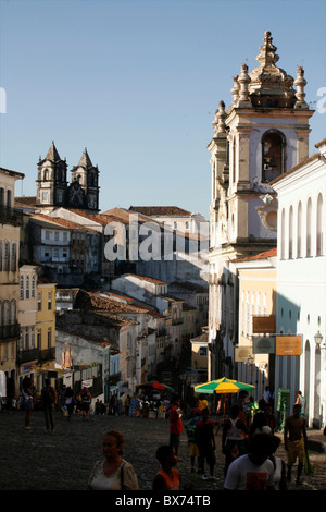 Pelourinho Viertel, UNESCO-Weltkulturerbe, Salvador de Bahia, Brasilien, Südamerika Stockfoto