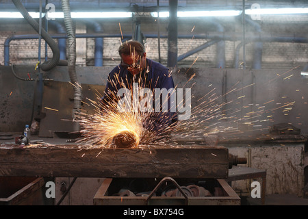 Produktion von Gussteilen für Landmaschinen, Poznan, Polen Stockfoto