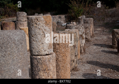 Die verlassene Stadt von Cäsarea Philippi. Stockfoto