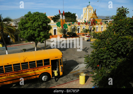 Urlaubsort an der Küste von San Jose del Cabo, Mexiko mit Marktplatz und Rathaus plaza Stockfoto