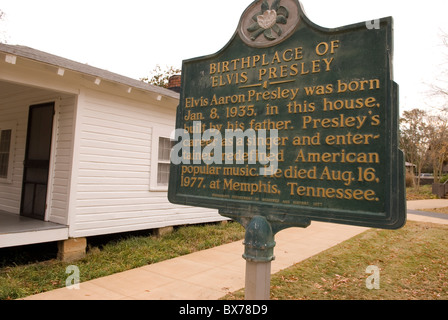 Elvis Presley Kinderheim Tupelo Mississippi USA Stockfoto