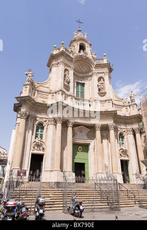 typische Barockkirche in Sizilien, Italien Stockfoto