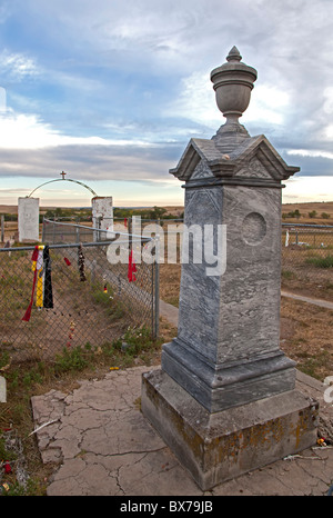 Denkmal ist das Grab von Indianern getötet im Jahre 1890 Wounded Knee Massacre Stockfoto