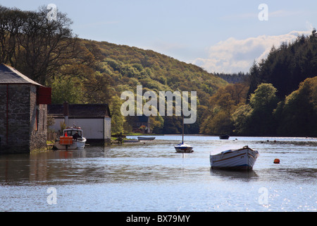 Ansicht Süden von while in South East Cornwall Stockfoto