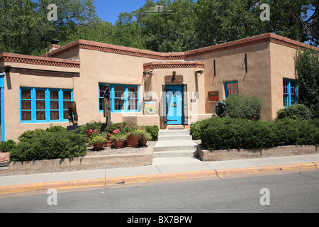 Kunstgalerie, Canyon Road, Santa Fe, New Mexico, USA Stockfoto