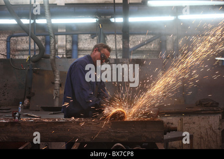 Produktion von Gussteilen für Landmaschinen, Poznan, Polen Stockfoto