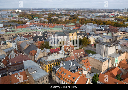 Stadtpanorama, Riga, Lettland Stockfoto