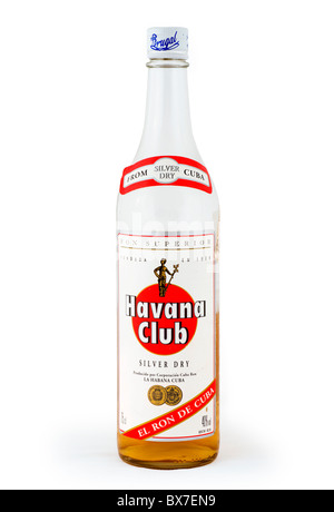 Flasche kubanischen Rum Havana Club Stockfoto