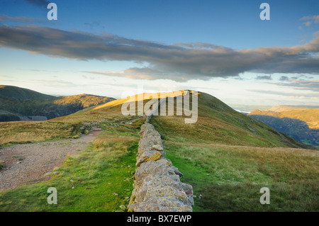 Spätabends Sonneneinstrahlung auf Birkhouse Moor, genommen aus dem Loch in der Wand, englischen Lake District Stockfoto