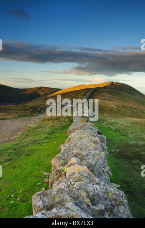 Spätabends Sonneneinstrahlung auf Birkhouse Moor, genommen aus dem Loch in der Wand, englischen Lake District Stockfoto