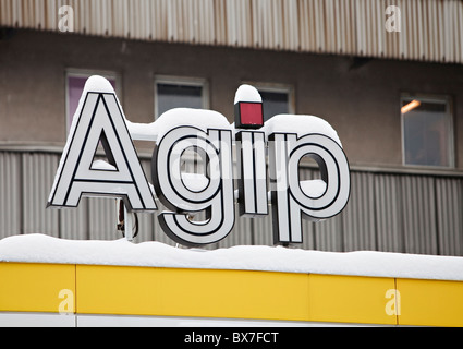 AGIP-Tankstelle in Prag, Tschechien. (CTK Foto/Martin Sterba) Stockfoto