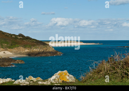 dh Herm Insel HERM GUERNSEY Herm Insel Küste und Shell Beach Stockfoto