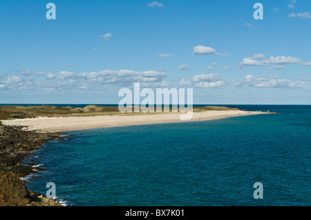 dh Herm Island Kanalinseln HERM GUERNSEY Sandy Shell Beach Sand Küste Meer Küste Stockfoto