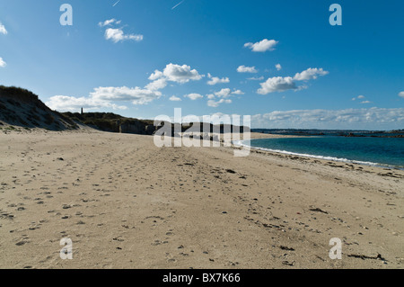 Dh Herm Insel Guernsey HERM sandigen nördlichen Strand Strände an der Küste Channel Islands Küste sand Stockfoto