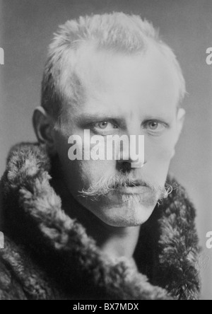 Portrait-Foto ca. 1890 s von norwegischen Arktis Explorer, Wissenschaftler, Diplomat und humanitäre Fridtjof Nansen (1861-1930). Stockfoto