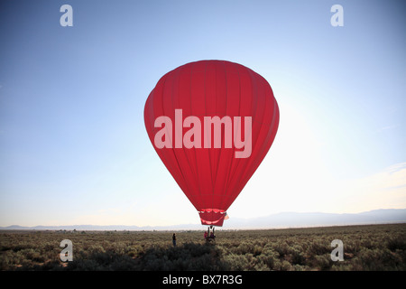 Hot Air Balloon, Rio Grande Valley, Los Lunas, New Mexico, USA Stockfoto