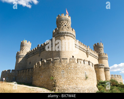Burg am Manzanares el Real, Spanien Stockfoto