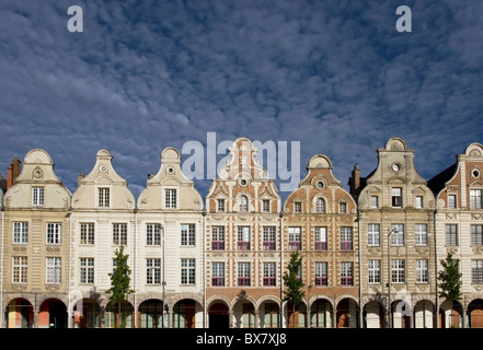 Arras Grand Place Gebäude in Frankreich Stockfoto