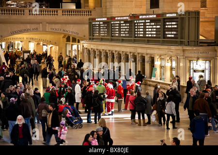 Weihnachtszeit im Grand Central Terminal, NYC 2010 Stockfoto