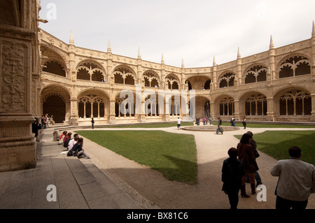 Kloster Jeronimos Kloster Mosteiro DOS Jerominos in Belem, Lissabon, Portugal, Europa 2010 Stockfoto