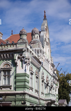 Details eines historischen Gebäudes in der Stadt Timisoara, Rumänien. Stockfoto
