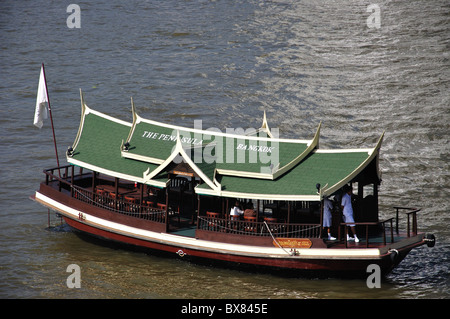 Bootstour am Chao Phraya River, Bang Rak-Bezirk, Bangkok, Thailand Stockfoto