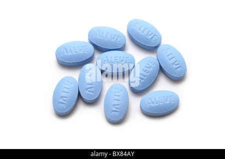 Naproxen-Natrium-Tabletten / Aleve Stockfoto