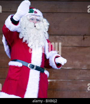 Santa Claus winken Stockfoto